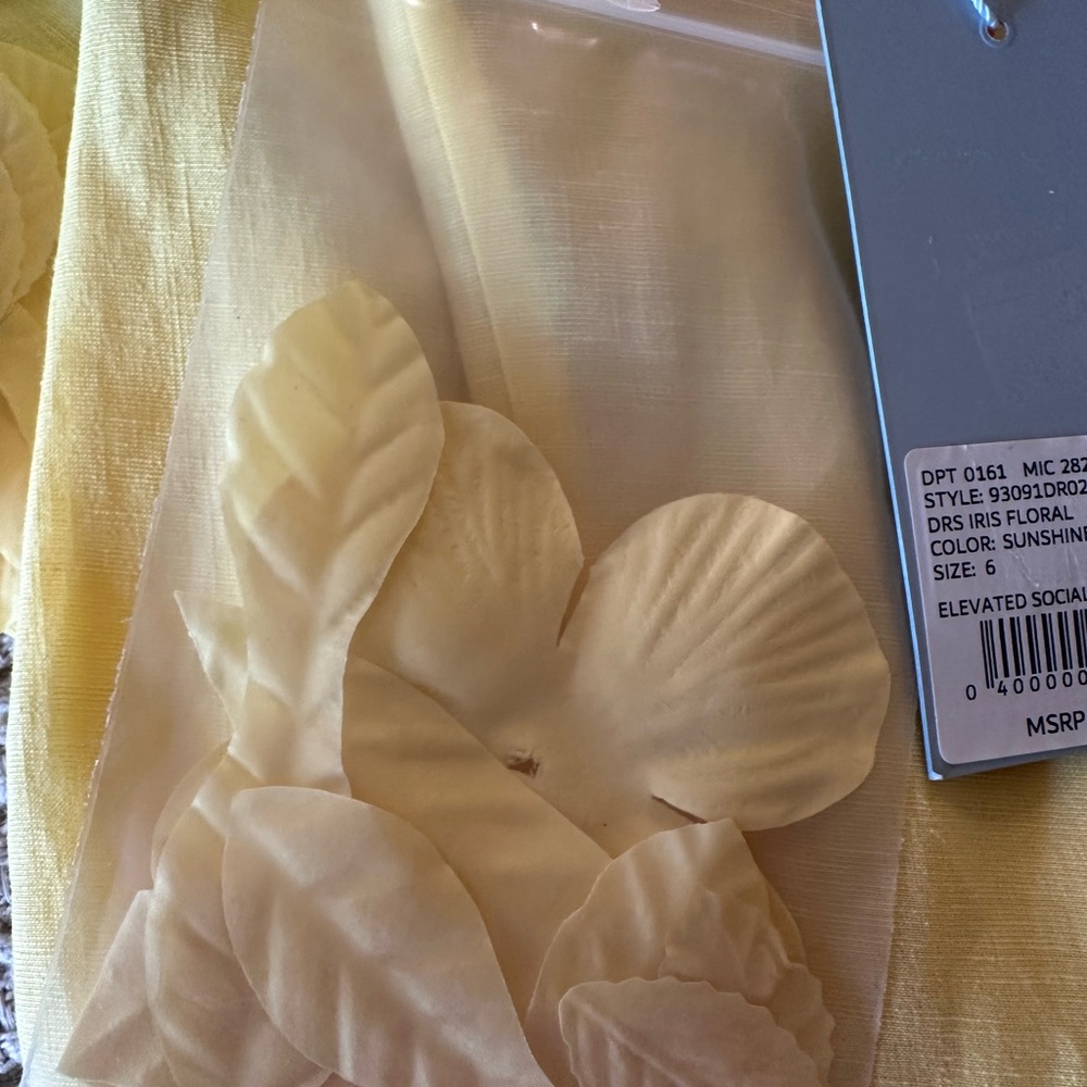 ANTONIO MELANI Yellow Floral Mini Dress - Picture 14 of 14